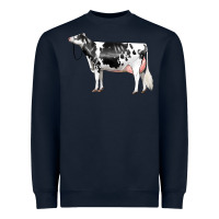 Navy Holstein Dairy Cow Heavyweight Sweatshirt - LillyAllenDesigns