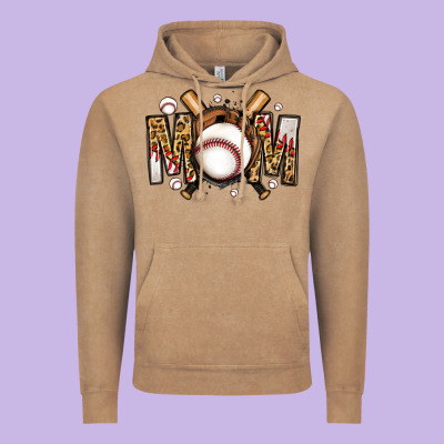 Baseball Mom Vintage Hoodie Designed By Jasminsmagicworld