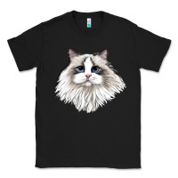 Black Ragdoll Face Cat Classic Tee - LillyAllenDesigns