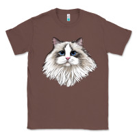 Chestnut Ragdoll Face Cat Classic Tee - LillyAllenDesigns