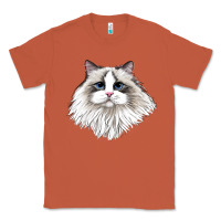 Copper Ragdoll Face Cat Classic Tee - LillyAllenDesigns