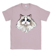 Lilac Ragdoll Face Cat Classic Tee - LillyAllenDesigns