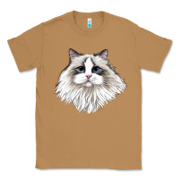 Toasted Coconut Ragdoll Face Cat Classic Tee - LillyAllenDesigns