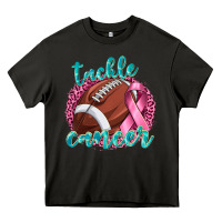 Asphalt Tackle Cancer Football Heavy Core Tee - texasbilliewilder