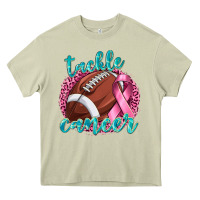 Mossy Tackle Cancer Football Heavy Core Tee - texasbilliewilder
