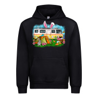 Black Easter Day camper Urban Hoodie - OliviaCreatesArt