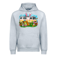 Heather Grey Easter Day camper Urban Hoodie - OliviaCreatesArt