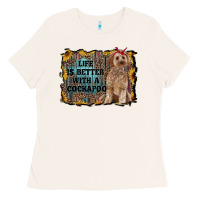 Bone life is better with a cockapoo Ladies Tee - RanaPortraitStore