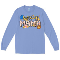 Colony Blue softball MAMA Long Sleeve Tee - MaliasSmallBusiness