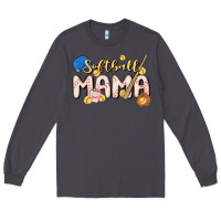 Smoke softball MAMA Long Sleeve Tee - MaliasSmallBusiness