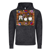 Vintage Black camouflage gnomes american flag star leopard Vintage Hoodie - Artiststas