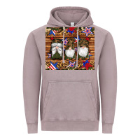 Vintage Zinc camouflage gnomes american flag star leopard Vintage Hoodie - Artiststas