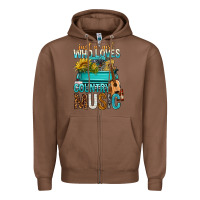 Chestnut Just A Girl Who Loves Country Music Zipper Hoodie - BundleAndBundleShop