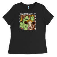 Black cactus hereford coaster Ladies Tee - JahusDesignShop