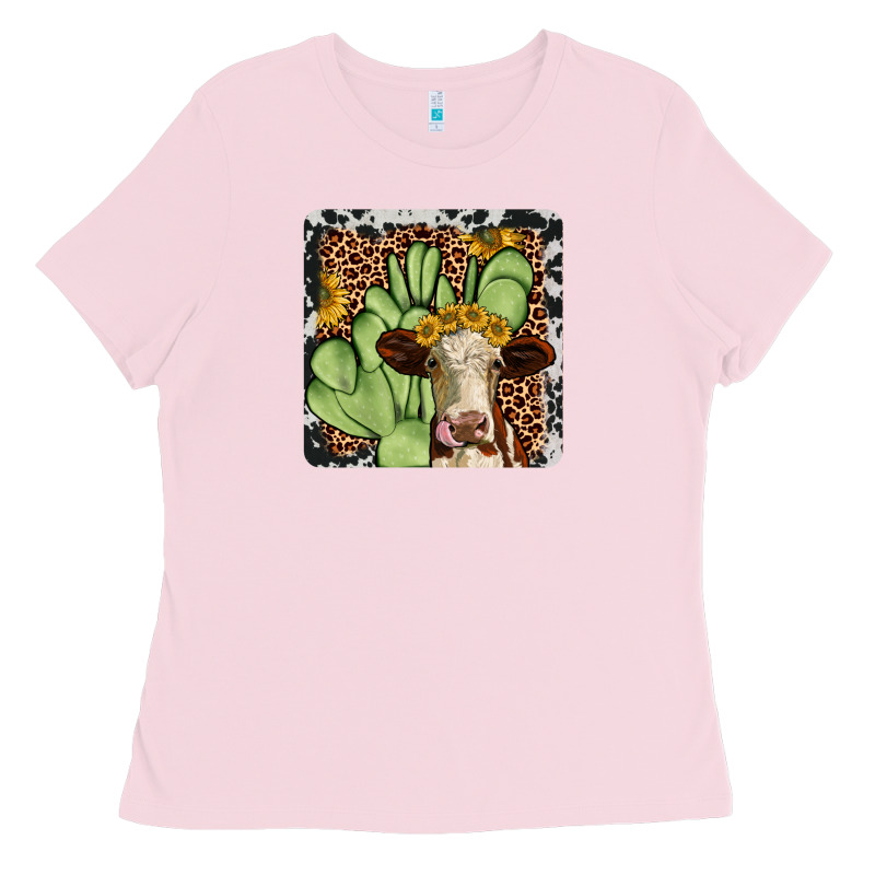 Cactus Hereford Coaster Ladies Tee by JahusDesignShop | Teevron