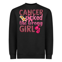 Black cancer picked the wrong girl Heavyweight Sweatshirt - NancyCooperArtShop