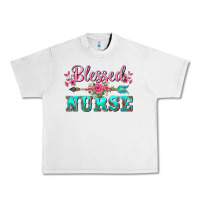 Lunar Rock western blessed nurse pink floral arrow Urban Heavy Tee - BarkalooDesign