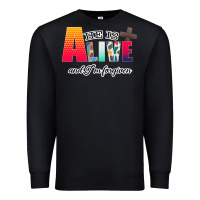 Black He is Alive Premium Sweatshirt - Bettercallsaul