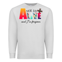 Dove Grey He is Alive Premium Sweatshirt - Bettercallsaul