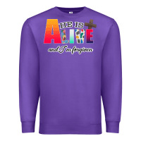 Purple He is Alive Premium Sweatshirt - Bettercallsaul