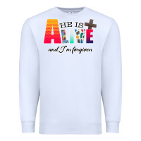White He is Alive Premium Sweatshirt - Bettercallsaul