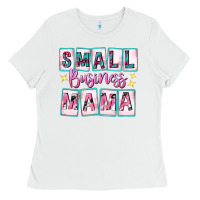 White small business mama Ladies Tee - texasbilliewilder