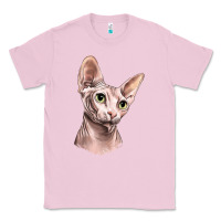 Bubblegum Pink Sphynx Cat Classic Tee - LillyAllenDesigns
