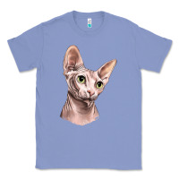 Colony Blue Sphynx Cat Classic Tee - LillyAllenDesigns
