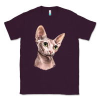 Plum Sphynx Cat Classic Tee - LillyAllenDesigns