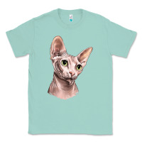 Seafoam Sphynx Cat Classic Tee - LillyAllenDesigns