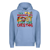 Colony Blue It's beginning to cost a lot like Christmas Premium Hoodie - NancyCooperArtShop