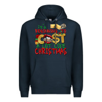 Navy It's beginning to cost a lot like Christmas Premium Hoodie - NancyCooperArtShop