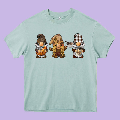 Coffee Gnomes Heavy Core Tee Designed By Barkaloodesign