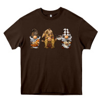 Chocolate Brown coffee gnomes Heavy Core Tee - BarkalooDesign
