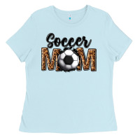 Baby Blue soccer mom Ladies Tee - texasbilliewilder