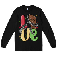 Black love juneteenth Long Sleeve Tee - MaliasSmallBusiness