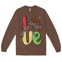 Chestnut love juneteenth Long Sleeve Tee - MaliasSmallBusiness