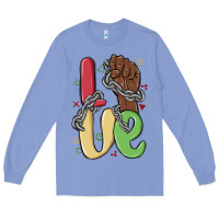 Colony Blue love juneteenth Long Sleeve Tee - MaliasSmallBusiness
