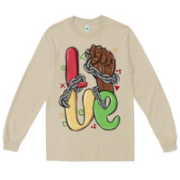 Mushroom love juneteenth Long Sleeve Tee - MaliasSmallBusiness