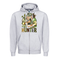 Heather Grey Egg Hunter Zipper Hoodie - BundleAndBundleShop