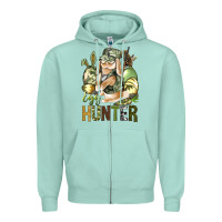 Seafoam Egg Hunter Zipper Hoodie - BundleAndBundleShop