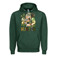 Sports Green Egg Hunter Zipper Hoodie - BundleAndBundleShop