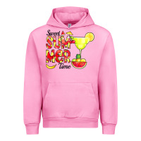 Fuchsia Pink sweet summer time fruits Urban Hoodie - CowCowDesign