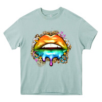 Arona rainbow lips Heavy Core Tee - Zillion Design Studio