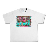 Lunar Rock western blessed nurse pink floral arrow  background Urban Heavy Tee - BarkalooDesign