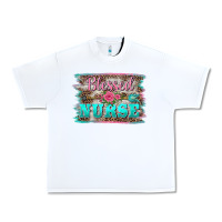 White western blessed nurse pink floral arrow  background Urban Heavy Tee - BarkalooDesign
