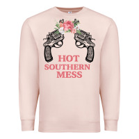 Pale Pink Hot Southern Mess Premium Sweatshirt - Bettercallsaul