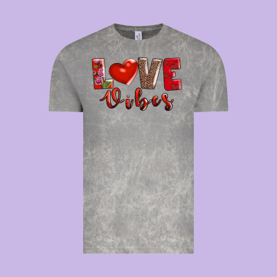 Love Vibes Vintage Tee Designed By Adodesignshop