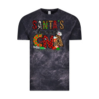 Cloud Black santa’s favorite cna Vintage Tee - Jasminsmagicworld