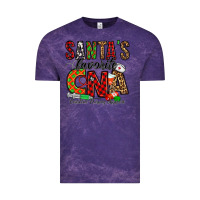 Cloud Purple santa’s favorite cna Vintage Tee - Jasminsmagicworld